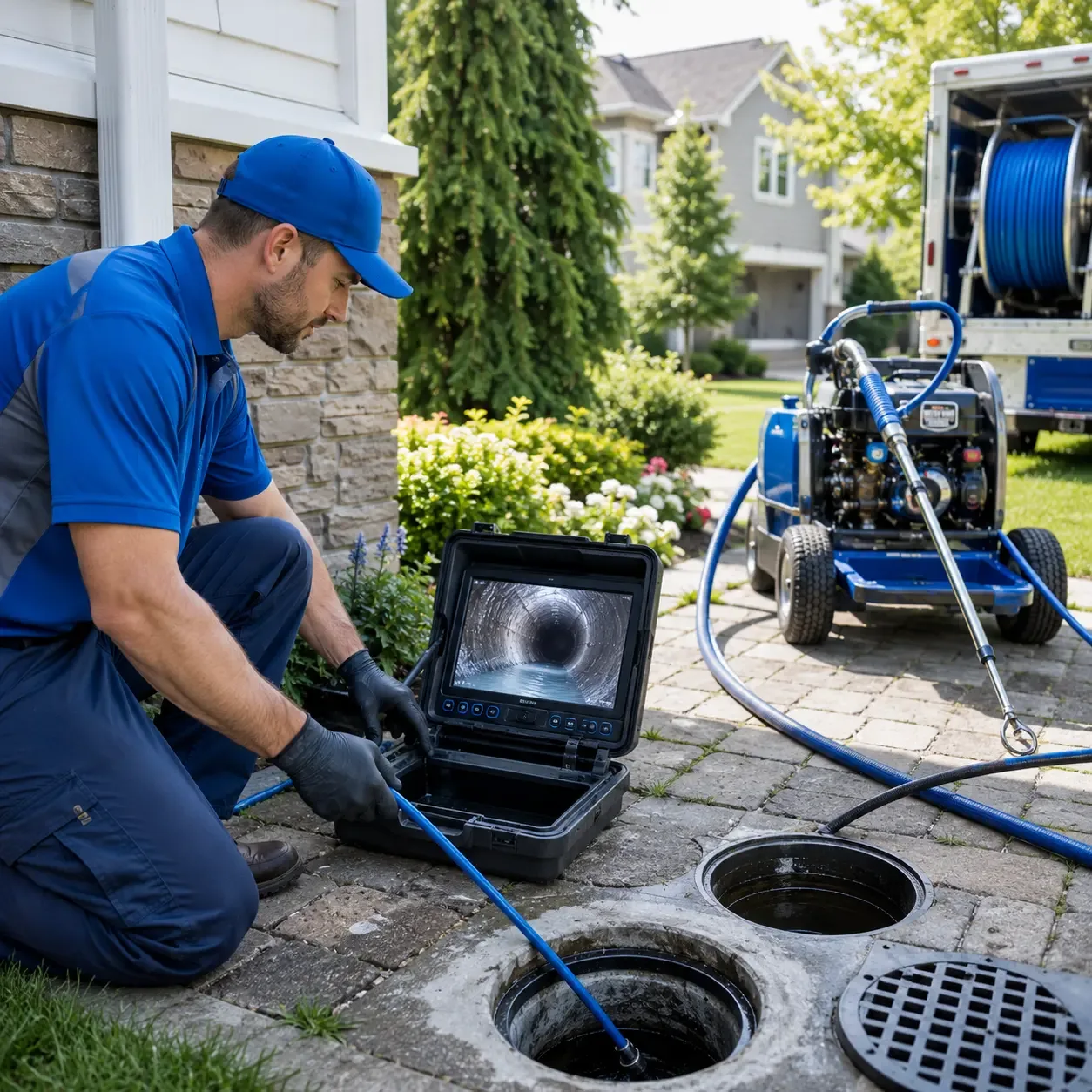 Outdoor drain cleaning professionals serving Center, ND